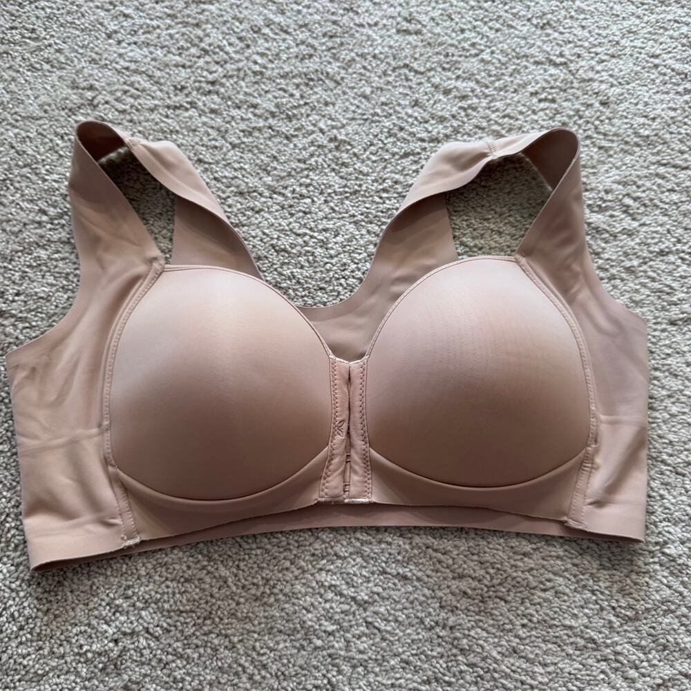 Fallsweet Post Surgery Front Closure T Shirt Bra Women's Size 38C Wireless